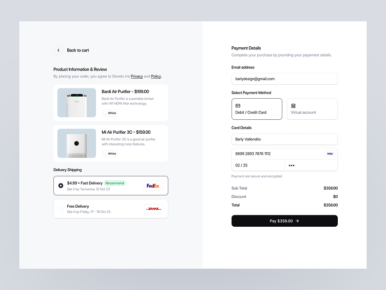 e-commerce quick fixes checkout page
